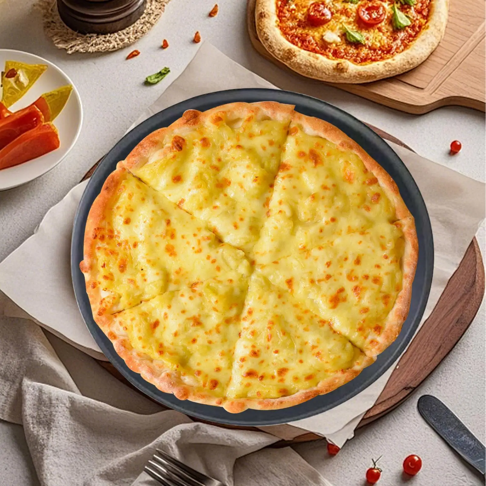 

Поднос для пиццы, 1 комплект, антипригарные тарелки, сервировочный поднос для пиццы для дома, ресторана, ресторана, уличного барбекю, пикника