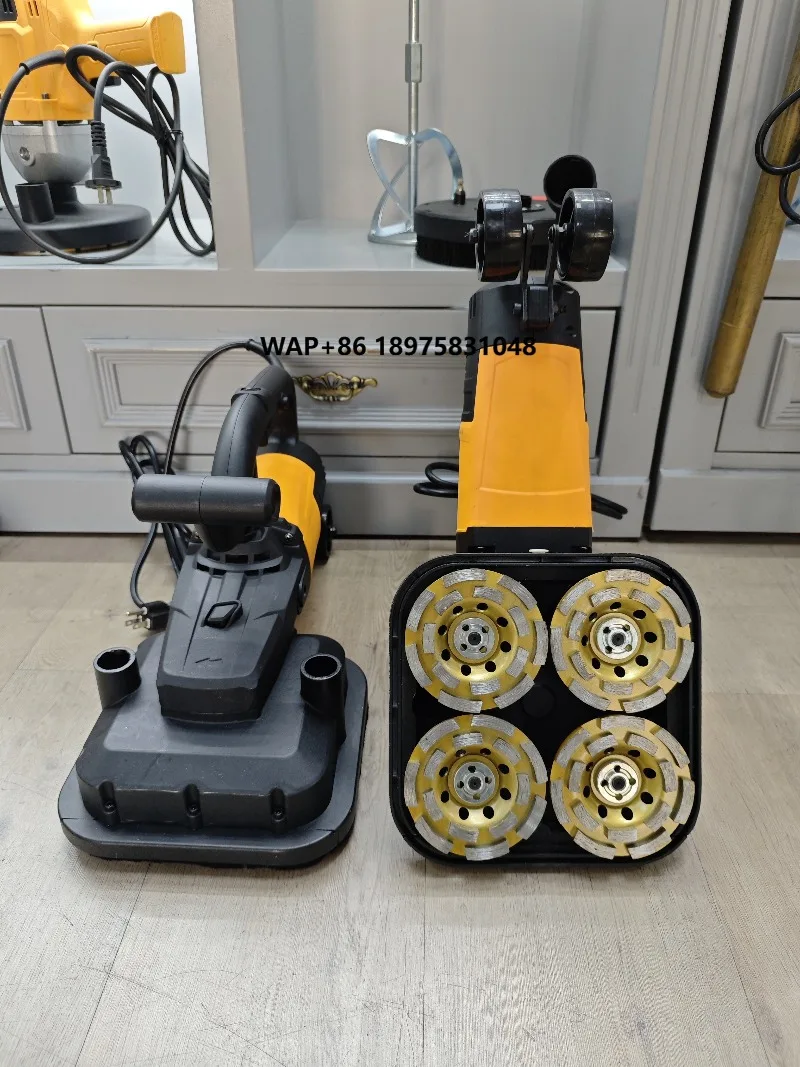 High-quality concrete grinder, suitable for a variety of surfaces, to grind paint, marble, cement, concrete floors,