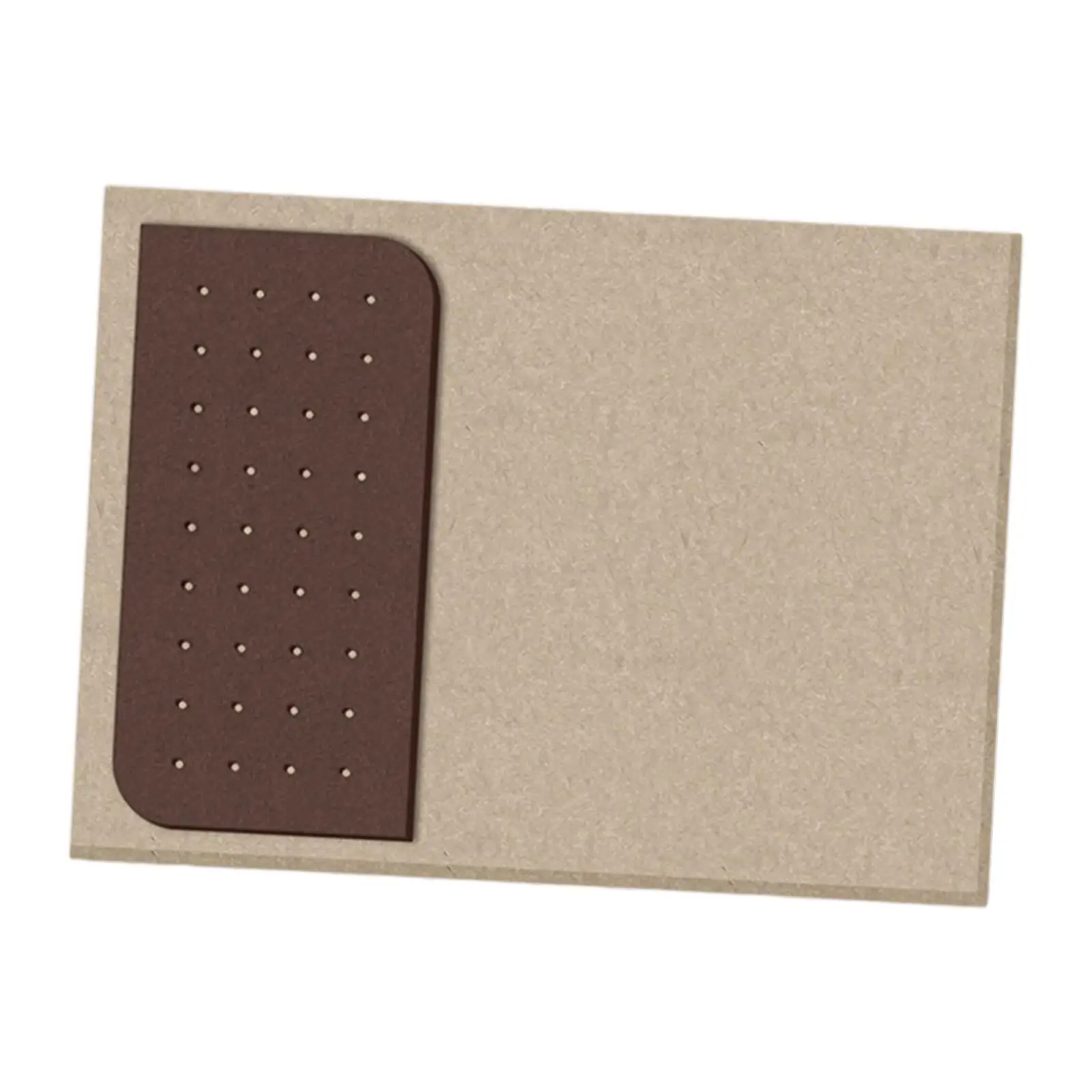 Cork Bulletin Board Tack Decorative Rectangle with Push Message Bulletin Board for Photo Office and School Kitchen