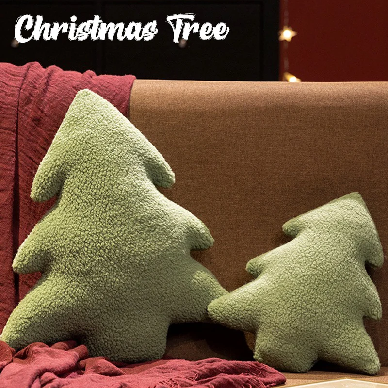 

28/35 см Рождественская елка, плюшевые игрушки, мягкая изысканная декоративная подушка, рождественская вечеринка, атмосферные украшения, праздничные подарки для друзей
