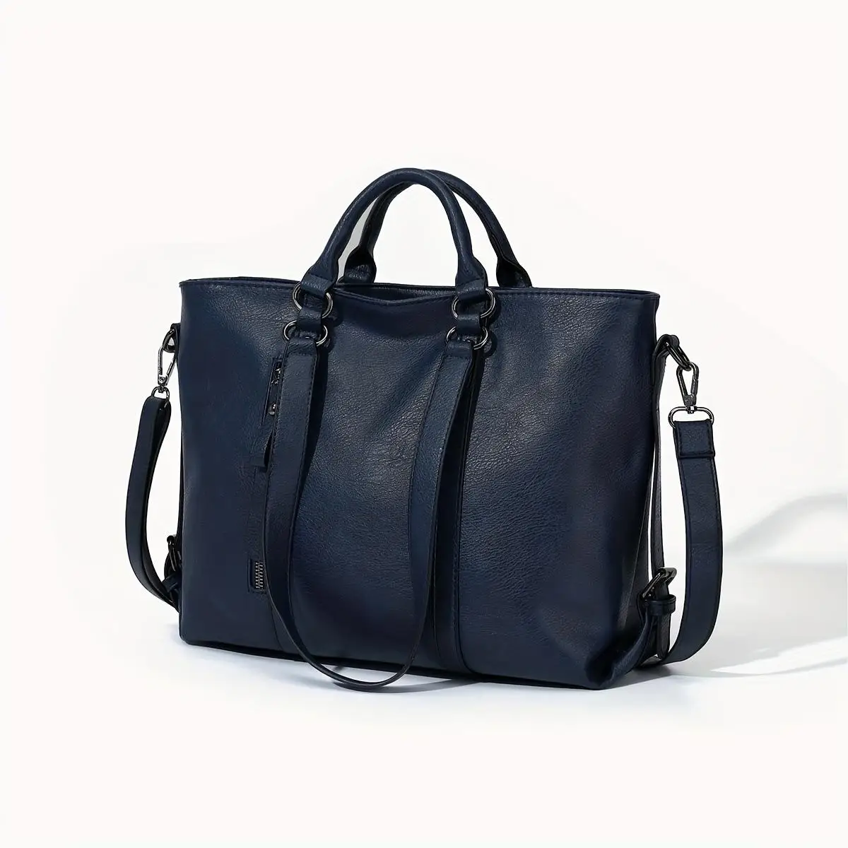 جديد 2024 حقيبة يد نسائية عالية الجودة حقيبة حمل نسائية أمريكية ريترو Sle لينة بولي Leather جلد الاستخدام اليومي حقيبة كبيرة غير رسمية