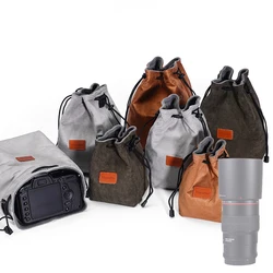 New Storage Bag Drawstring Bags Pouch for Canon Nikon Sony DSLR Cameras Lens