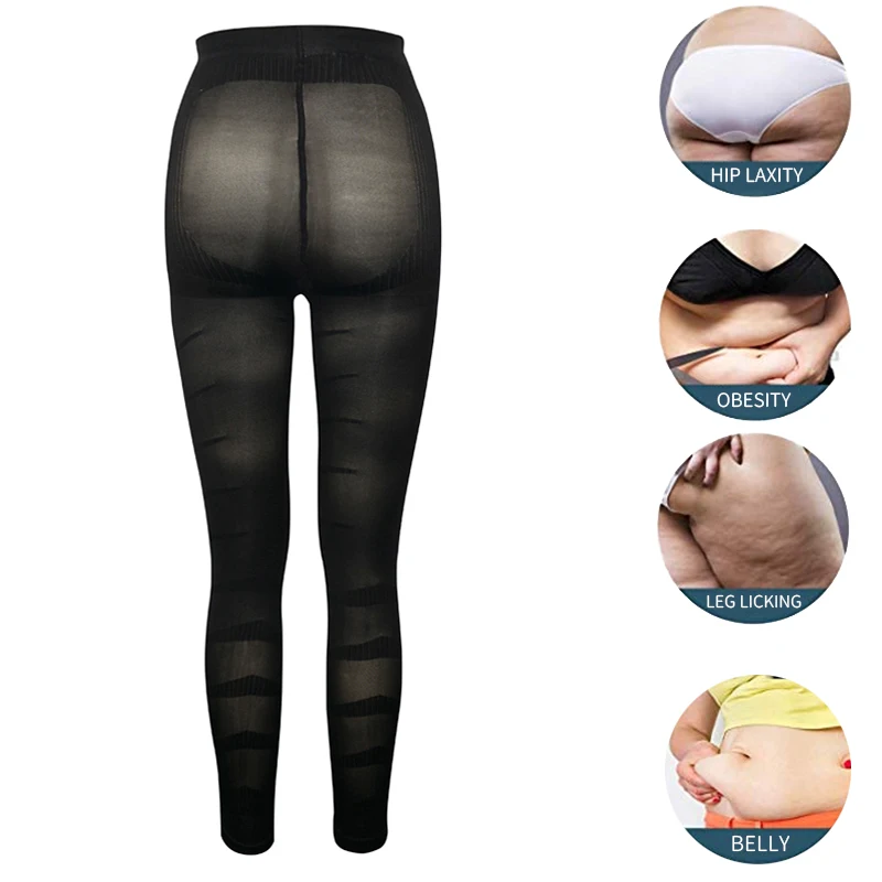 Seam-free Shapewear Sheer Compression High Waisted Leggings Tummy Control Butt Lifter Skinny Pants Body Shaper Underwear