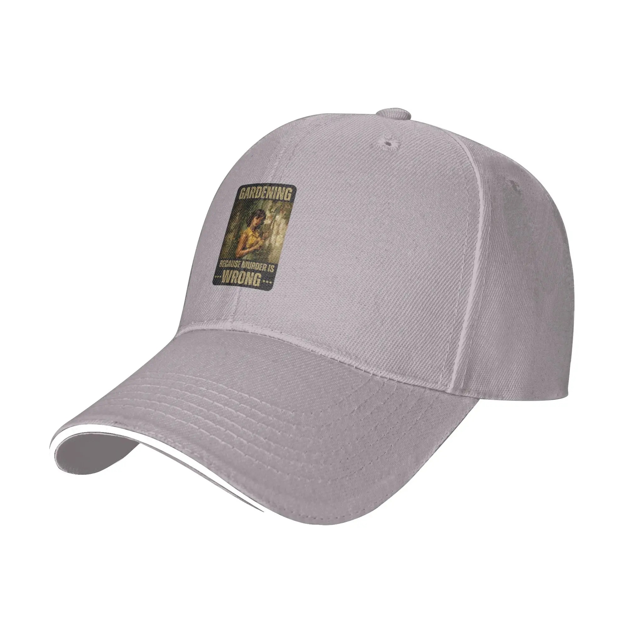 Hot Sale Gardening  because murder is wrong Baseball Cap  Aesthetic Summer Woman Cap  Long Journey Summer Woman Cap