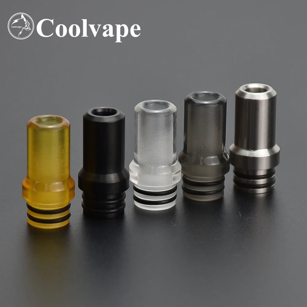ملحقات WOLF COOLVAPE Vape 510 MTL طرف بالتنقيط 316ss pc pei مادة e-cig طرف بالتنقيط لـ Flash-e-Vapor V4.5S + rta E-cig Atomizer