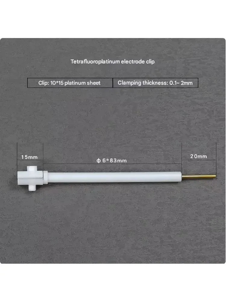 Electrochemical Extended Platinum Electrode Holder, Built-in 10*15 Platinum Sheet
