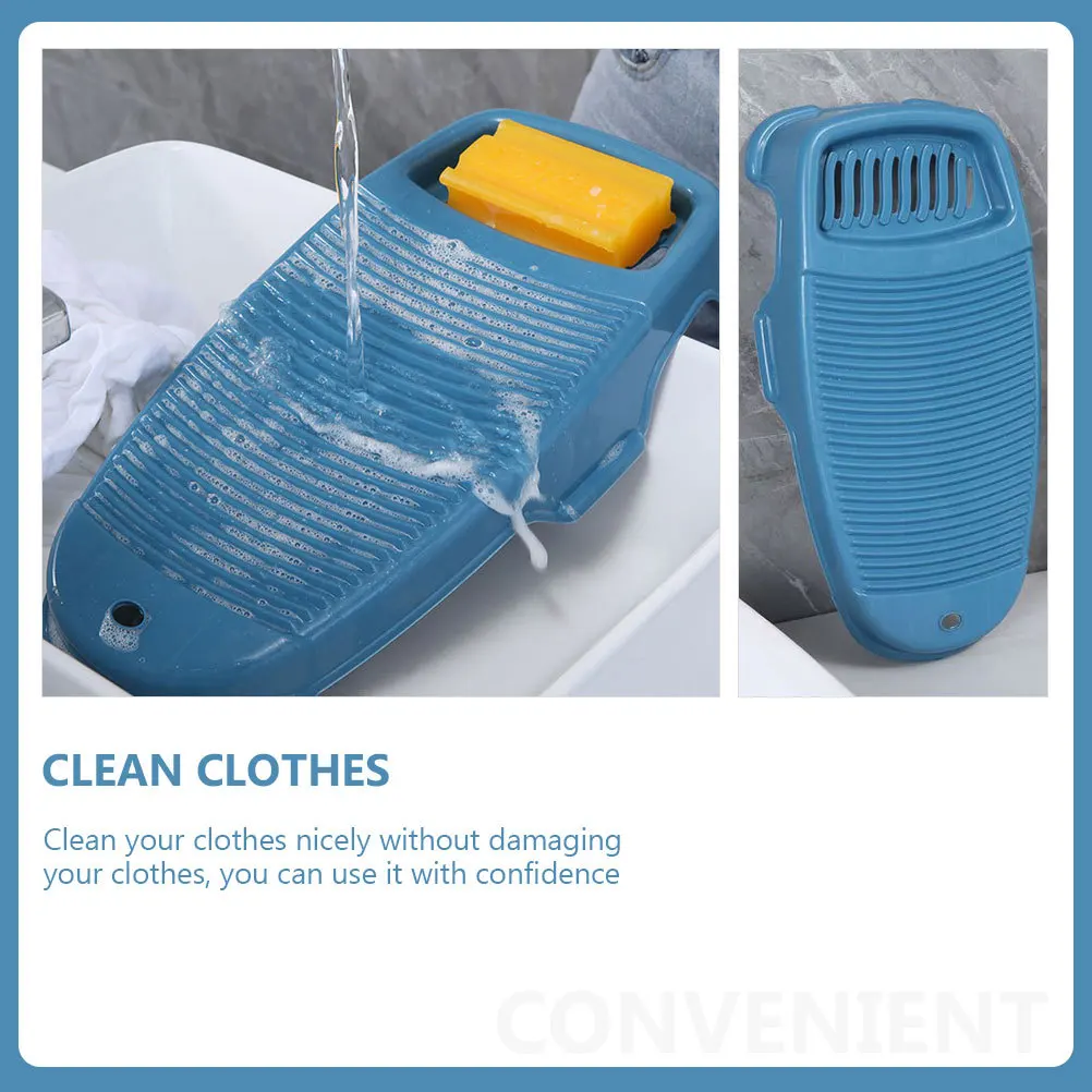

Thickened Anti-Slip Laundry Washboard Hand-Washed Cleaning Board For Home Dorm Household Washing Tool Plastic Clothes