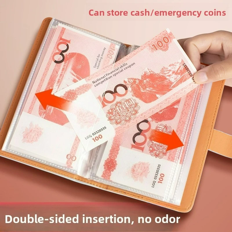 Книга с зажимом для денег 2025, новая книга для экономии денег с паролем большой емкости для наличных