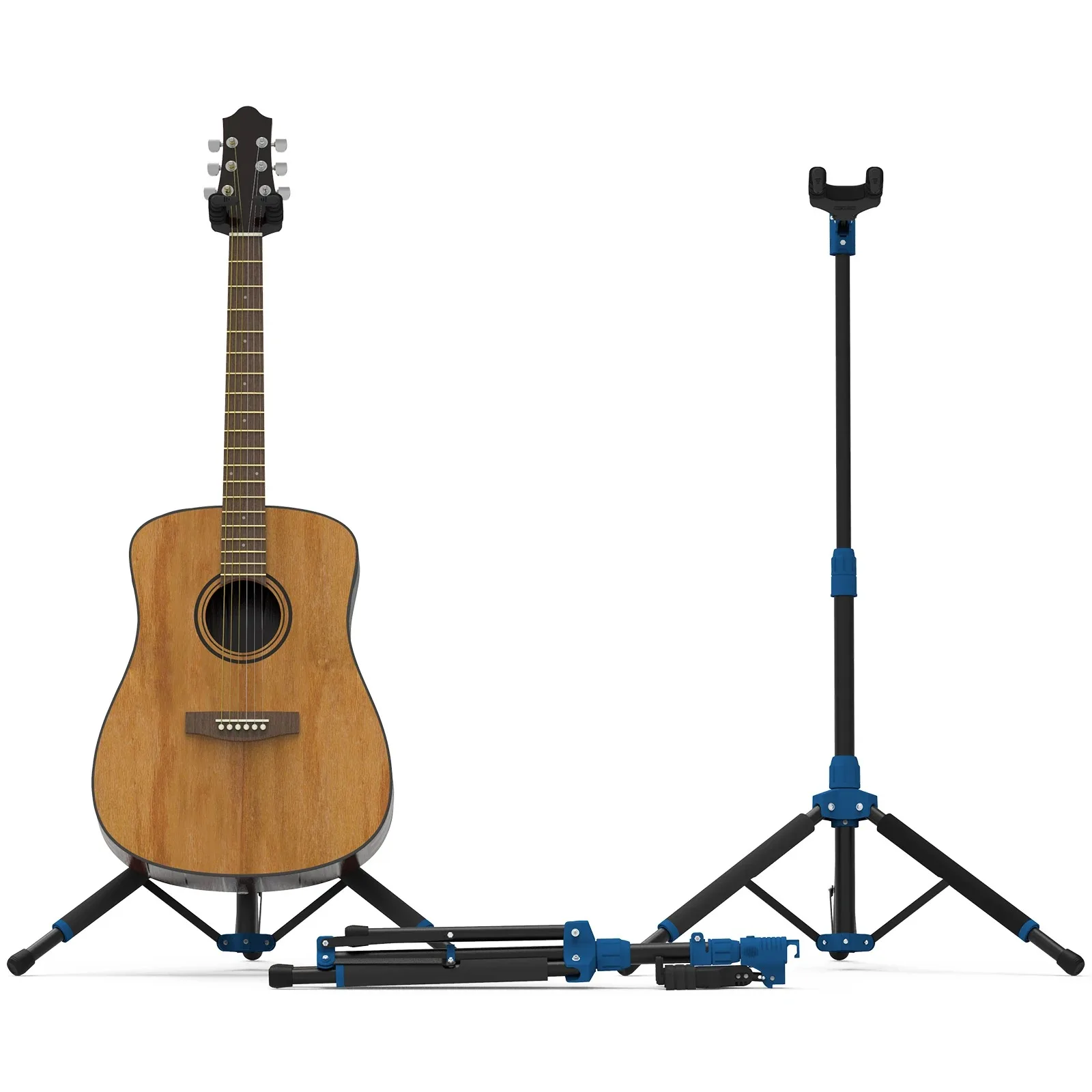 Galux GS-210 Guitar Stand Free Height Adjustment Vertical Floor Single Instrument Self-locking Structure Convenient Folding