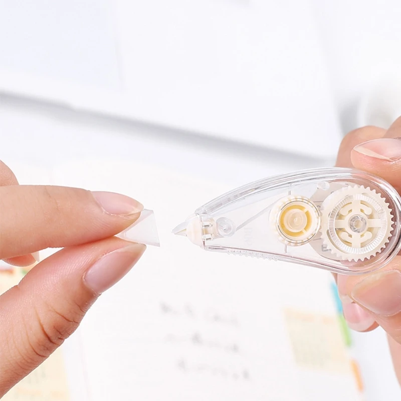 2 Cái Dễ Thương Chỉnh Băng Con Lăn Mini Màu Trắng Tẩy Trường Văn Phòng Văn Phòng Phẩm