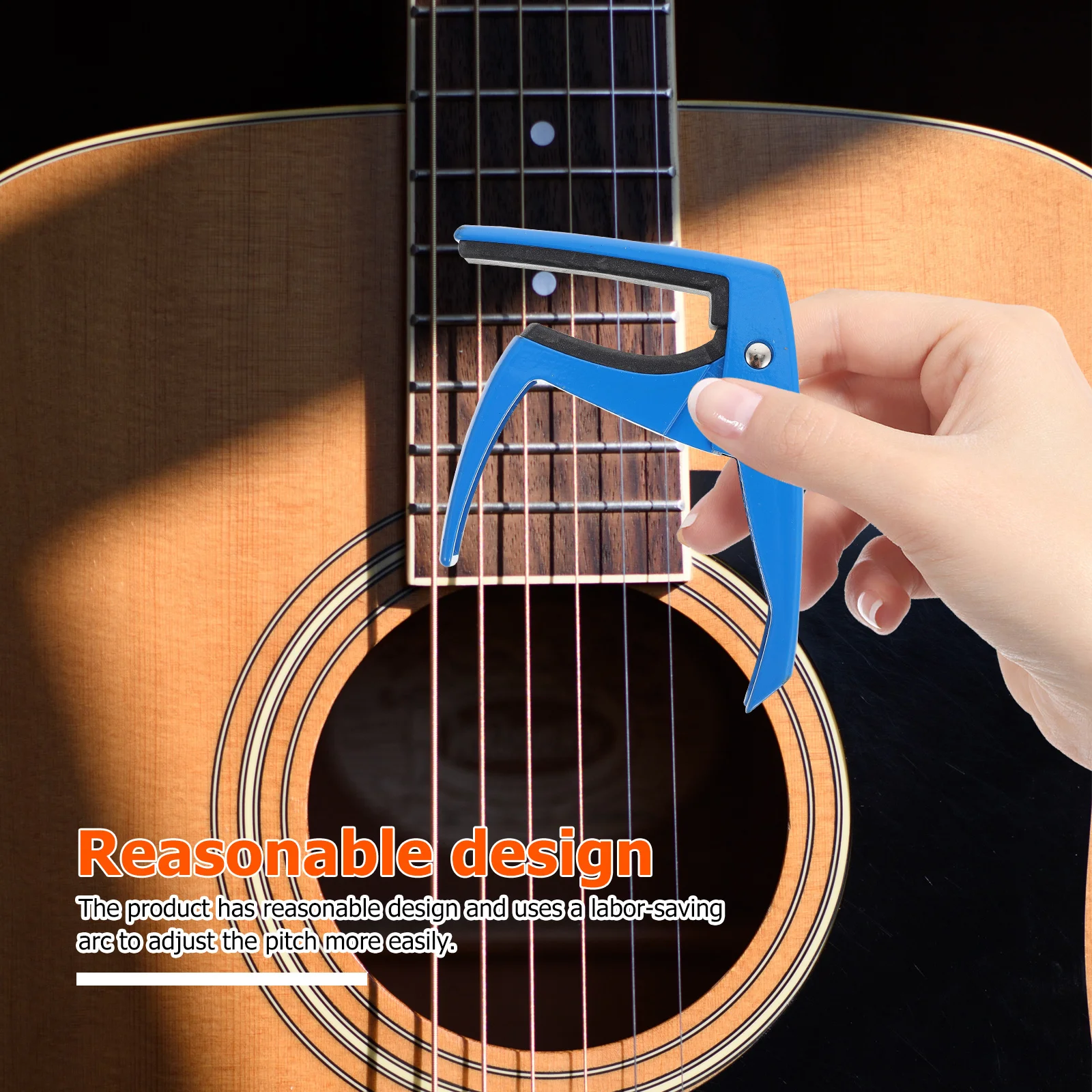 

Zinc Alloy Guitar Capo Ukulele Tone Changer Quick Release Sandhi Clip Lightweight Durable Adjustable Portable Guitar Accessory