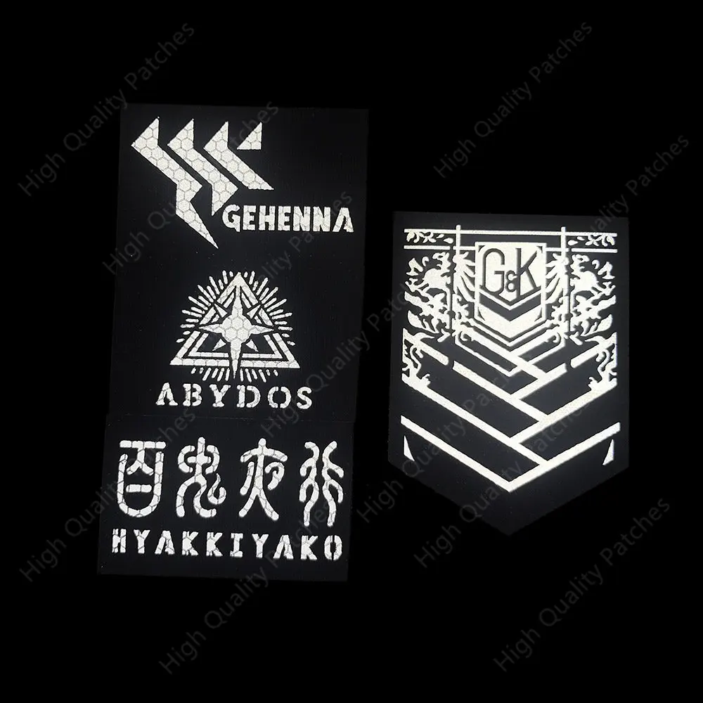 Granblue Archives Reflective Patch 100 Points Smiley Armband Millennium GEHENNA ABYDOS HYAKKIYAKO Backpack Anime Tactical Badge