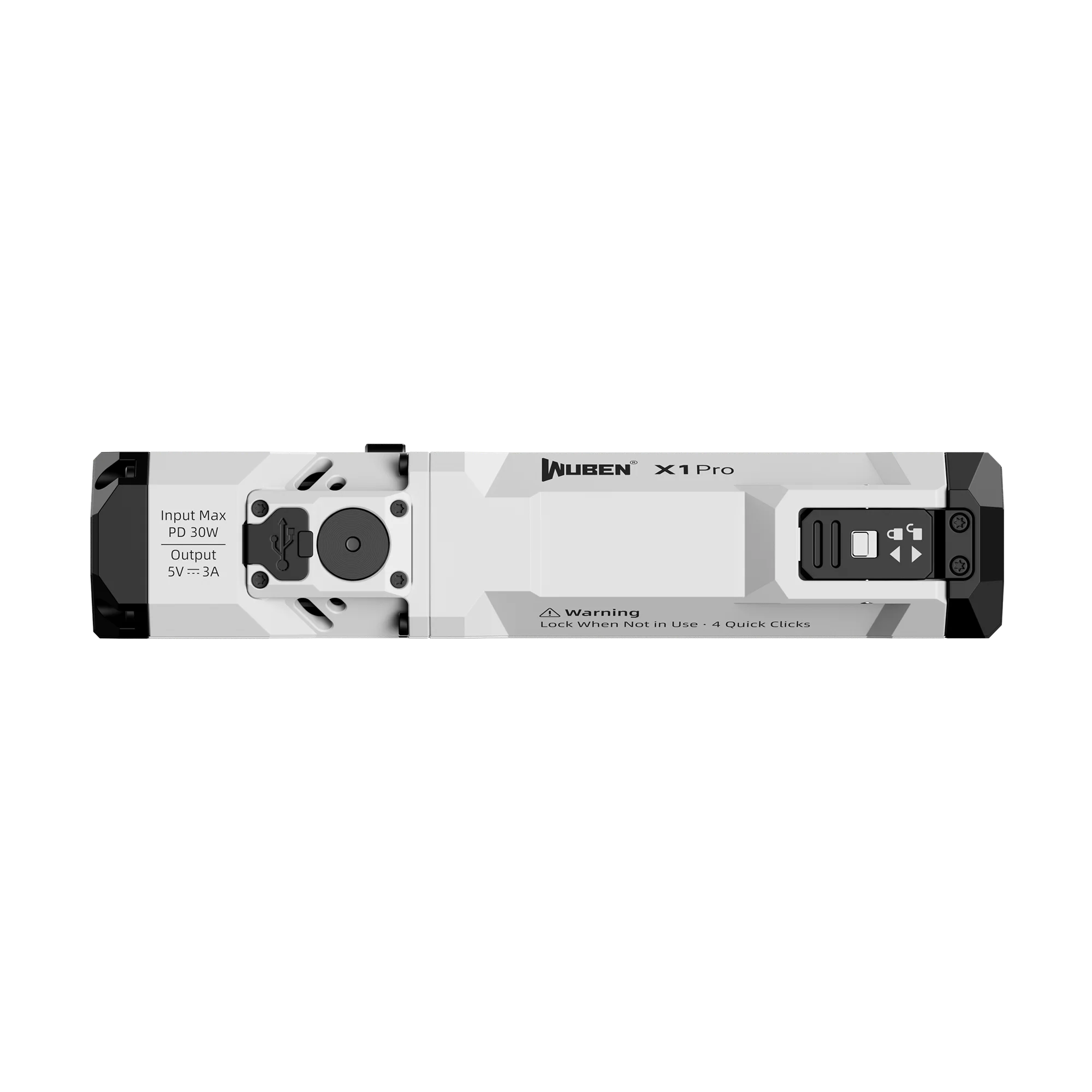 WUBEN X1Pro&G5 Rechargeable Flashlight 12300 lumens, EDC Flat Shape with Floodlight Strobe Modes, IP65 Waterproof With Battery