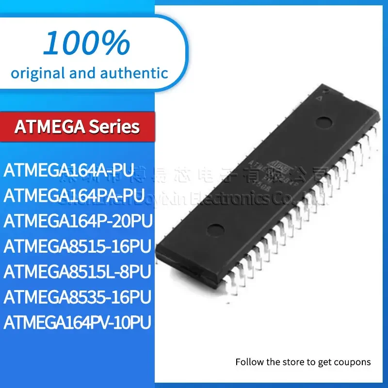 Original Product ATMEGA8535-16PU ATMEGA164PV-10PU ATMEGA164P-20PU ATMEGA8515-16PU ATMEGA8515L-8PU ATMEGA164A-PU ATMEGA164PA-PU