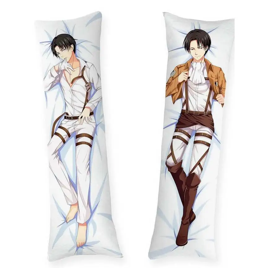 Dakimakura Anime Pillow Case Levi Attack On Titan Double-sided Print Of Life-size Body Pillowcase Gifts