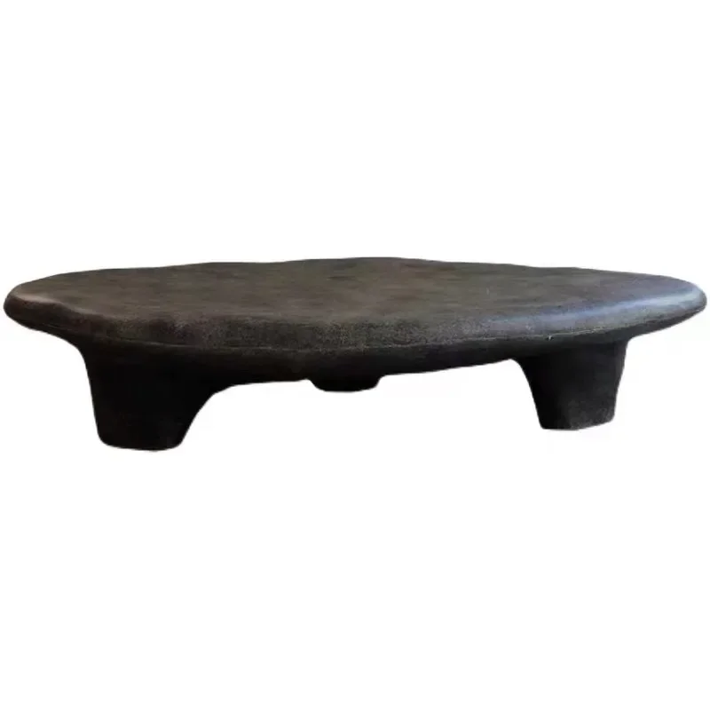 

Antique style pebble coffee table creative modern cafe living room hotel central table