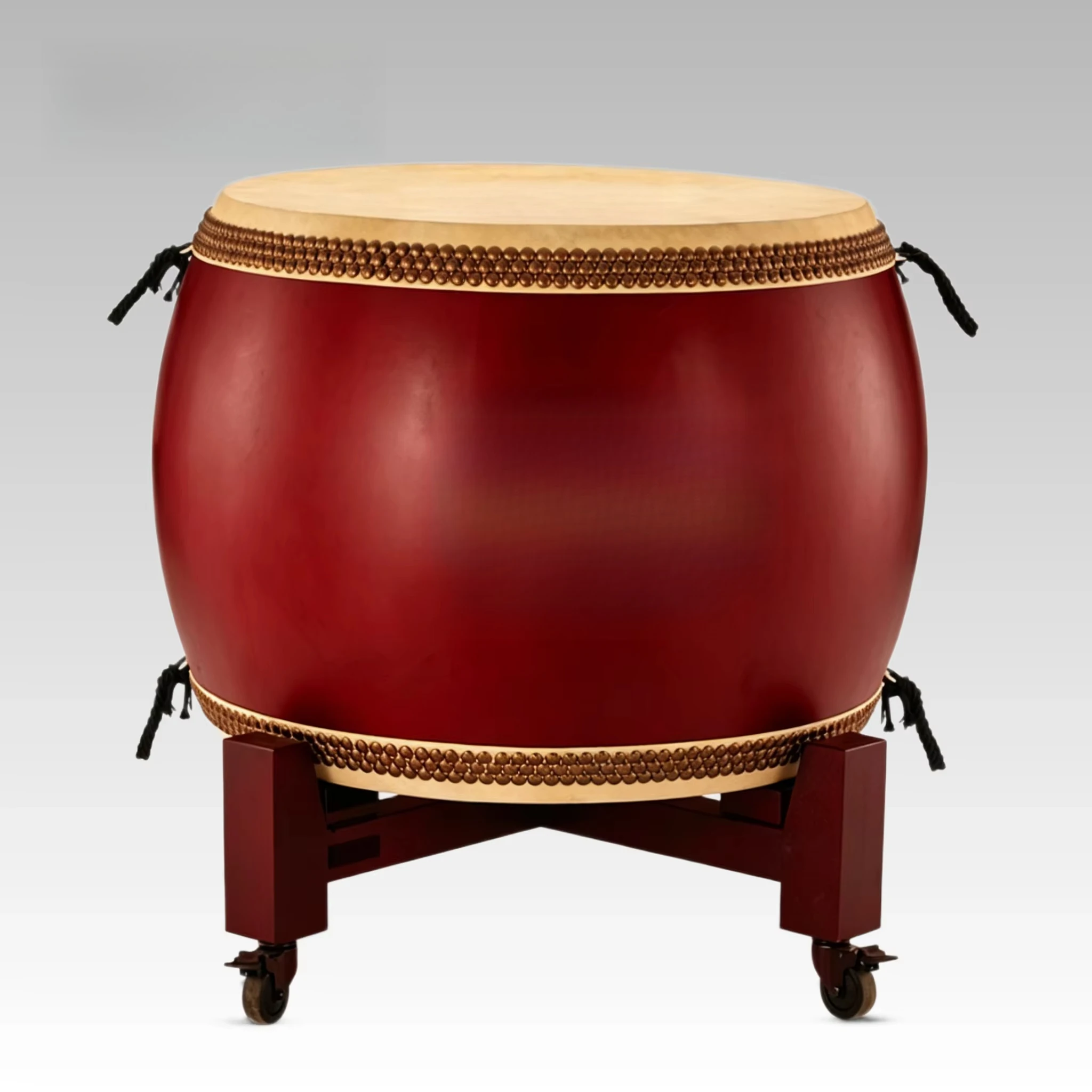 60/80/100/120cm Solid Wood Tang Drum Genuine Cowhide Jian Drum Traditional Chinese Folk Percussion Adult Stage Performance