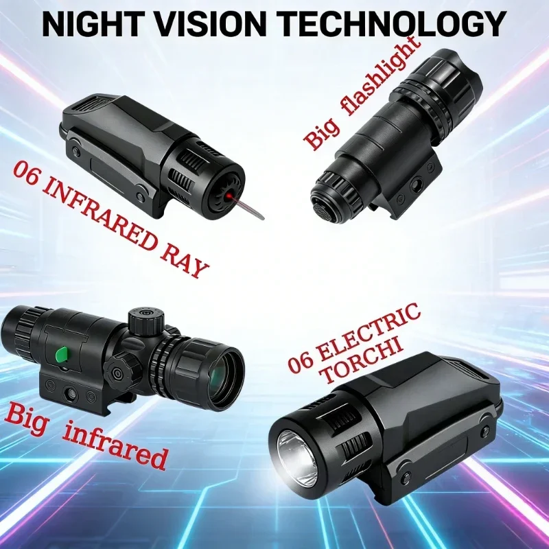 

New Plastic Infrared Laser Flashlight, 20mm Rail Adjustable, Tactical Indicator for Airsoft Toy Guns Hunting CS Game