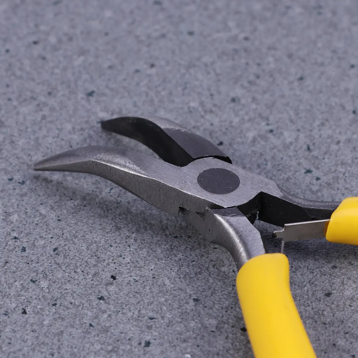 Mini Bent Nose Pliers Stainless Steel Body Grip Cushion Handles for Jewelry Making Crafts DIY Wire Work Electronics Repair Tool