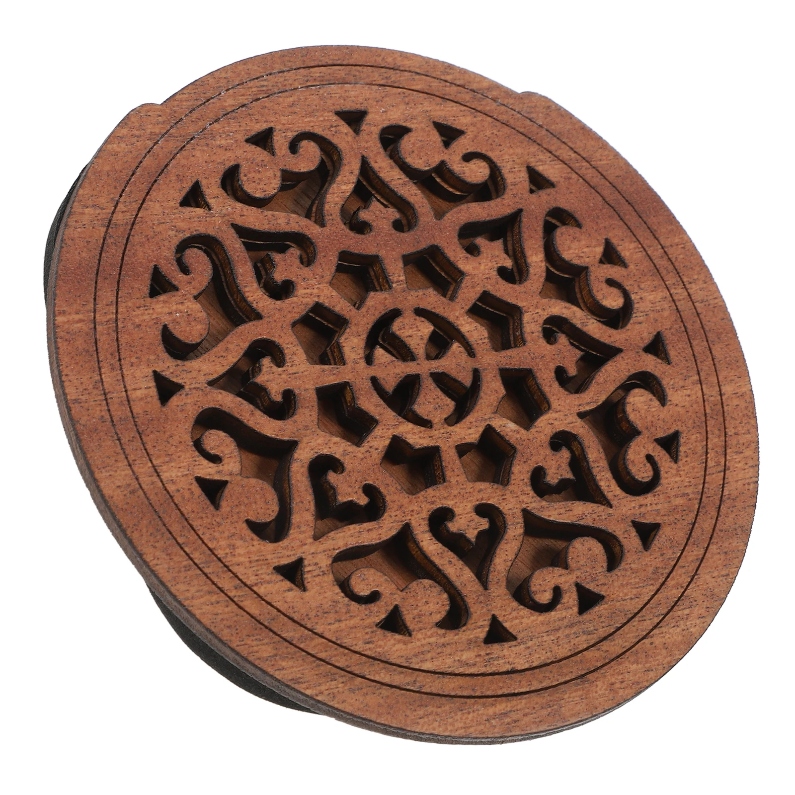 

Sound Hole Guitar Accessories for Plug Acoustic Parts Soundhole Covers Solid Wood