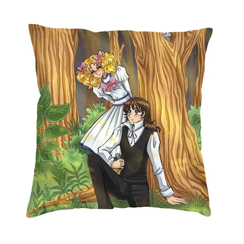 Terry And Candy In The Forest Cushion Covers Manga Candy Candy Soft Velvet Luxury Pillow Cases Decor Home