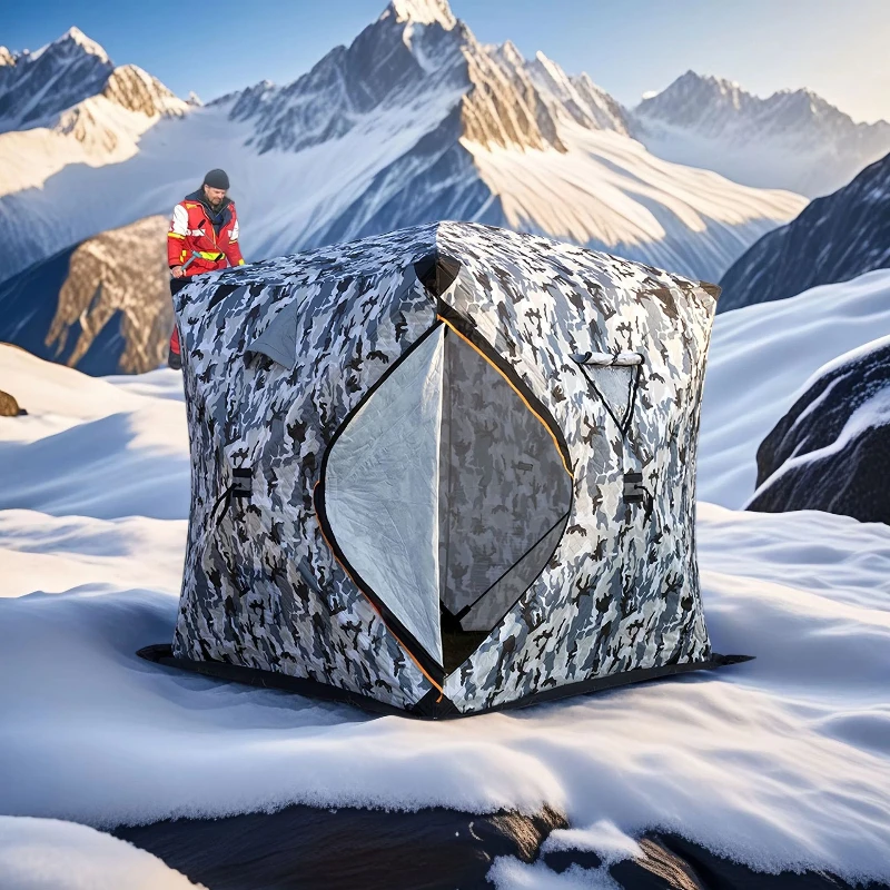 

Cold-proof multi-person snow fishing house easy to carry sauna winter fishing tent outdoor winter fishing cotton warm ice