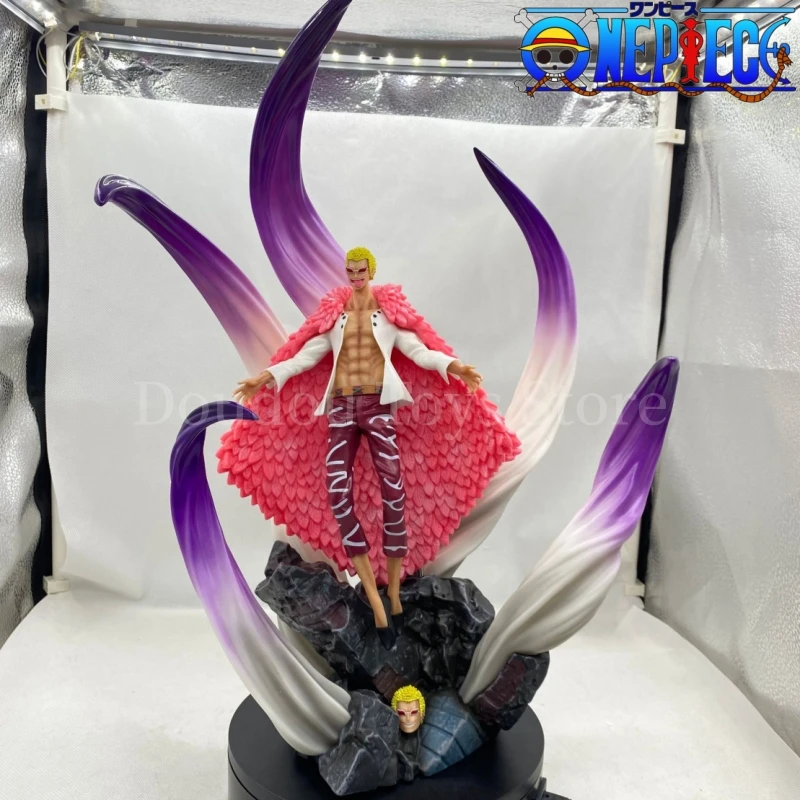 One Piece Anime Figure 50cm Donquixote Doflamingo Model Dolls Figurine Portrait Of Pirates Action Figure Collection Toy Gift Kid