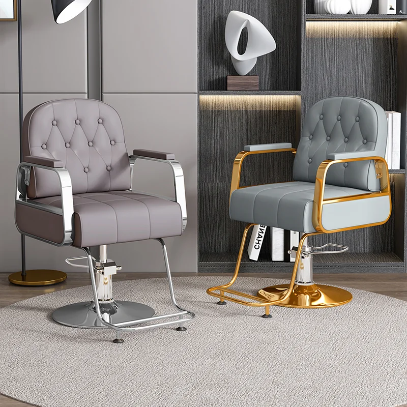 Nordic Barbershop Barber Chairs Modern Ergonomic Lift Perm Beauty Salon Chair Speciality Swivel Salon Furniture Tabouret FYBC