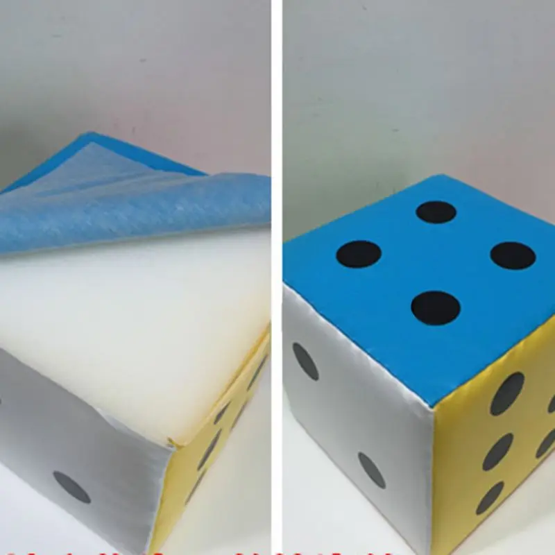 20/12cm super grande dice colorido seis lados esponja festa jogo adereços ajuda de ensino