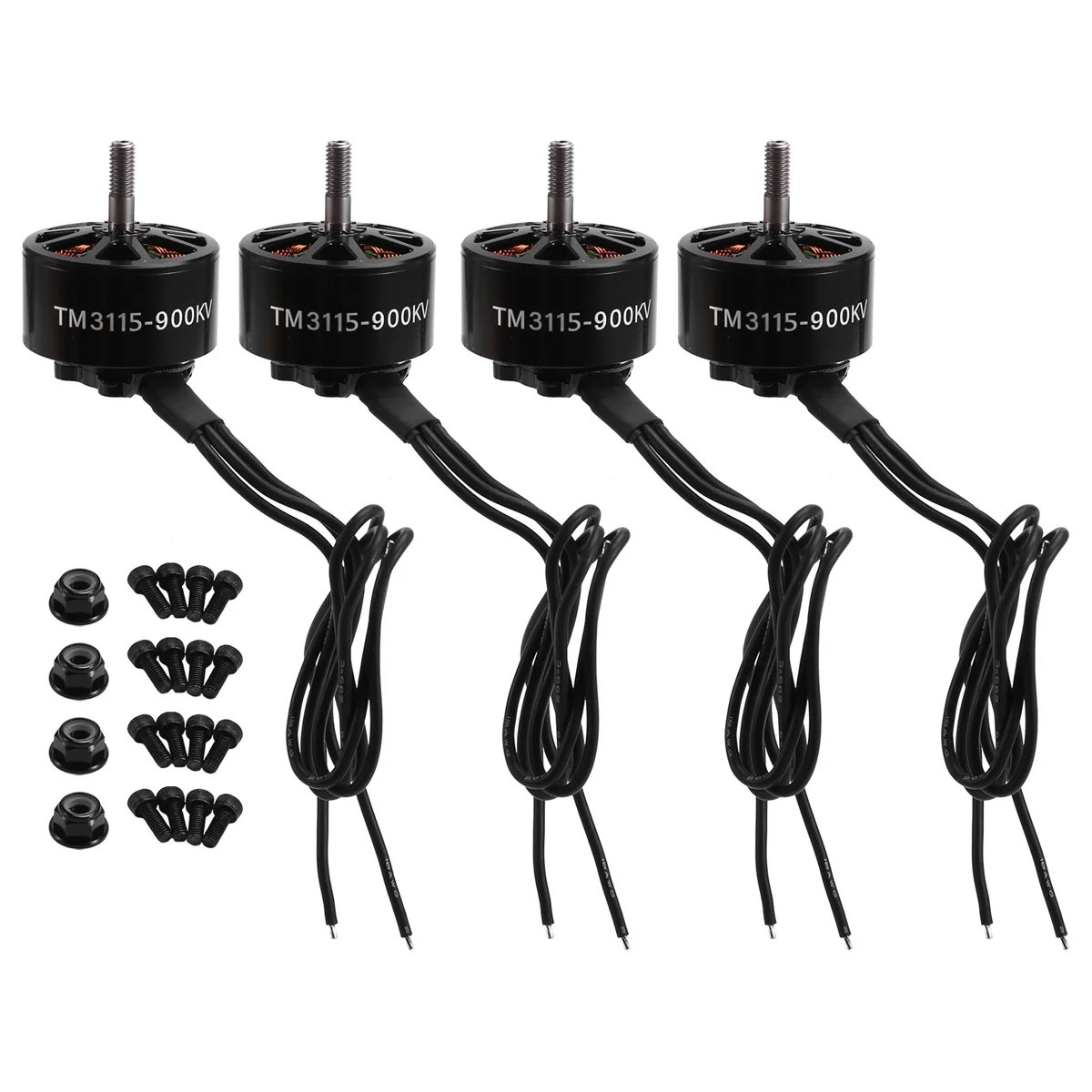 4Pcs 3115 900KV 3-6S Brushless Motor for RC Multirotor X-Class FPV Cinelifter Taurus X8Pro Protek60 FPV Camera Kit Done