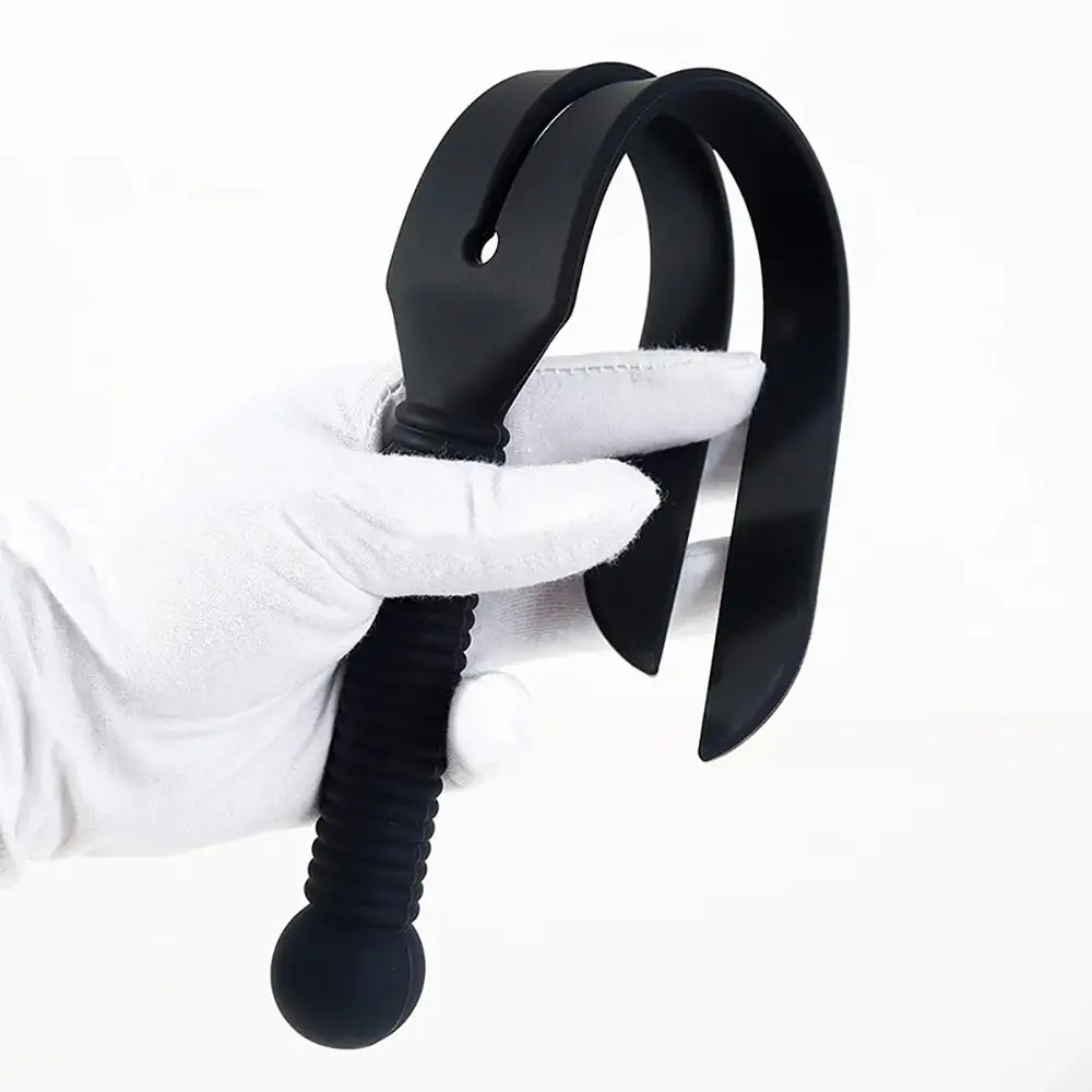 1 قطعة المجاذيف الردف الحصان سوط مع مقبض المحمولة مؤشر التدريب الفروسية 38 سنتيمتر سيليكون سباق ركوب المحاصيل #3