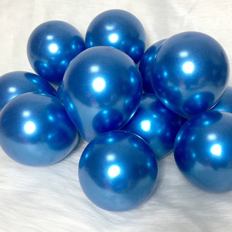 

60pcs 10inch 1.8g Chrome Metal Balloon Gold Silver Purple Green Blue Balloons Birthday Party Wedding Garland Decor Helium Globos