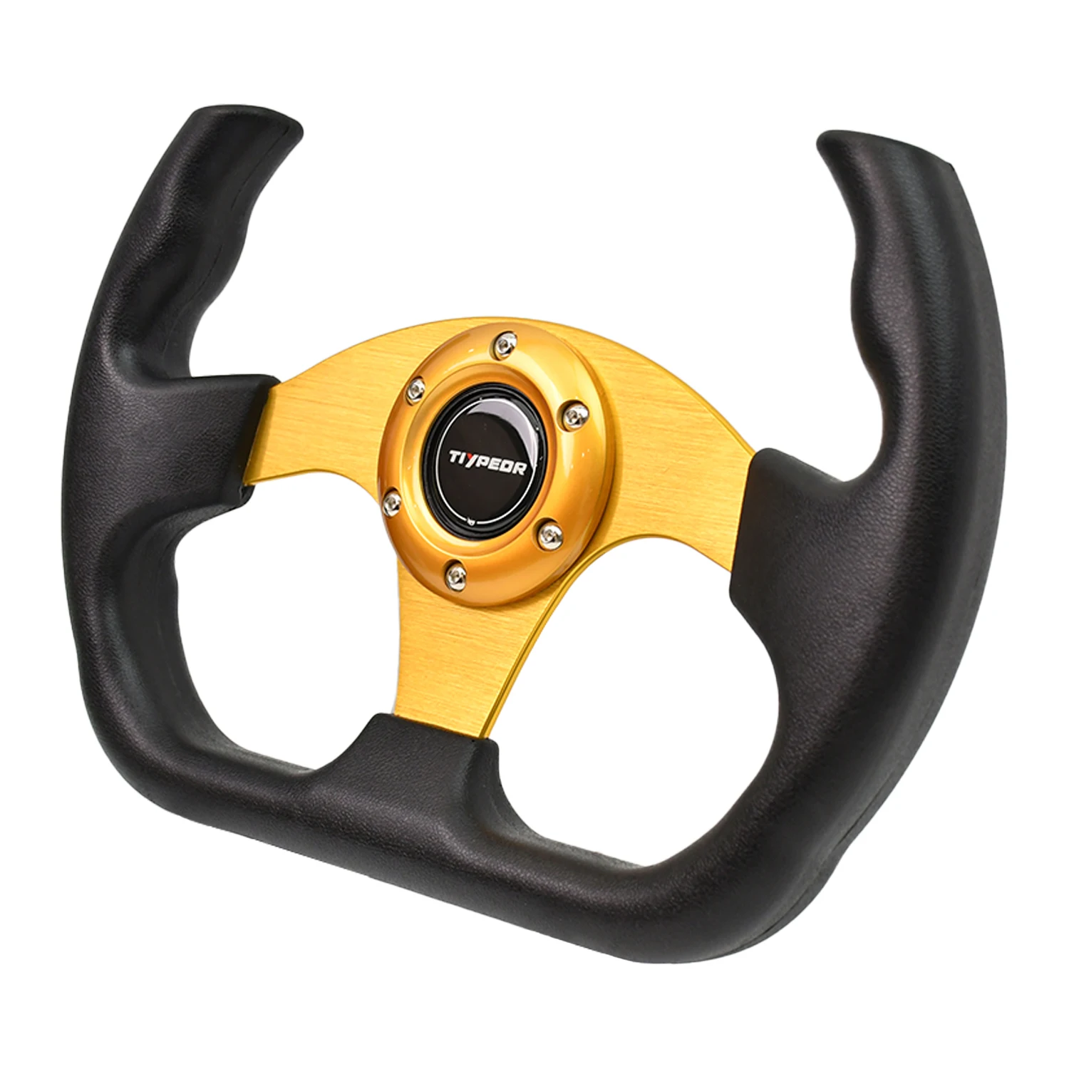 

TIYPEOR 330mm PU sport steering wheel universal 5mm thickness bracket steering wheel