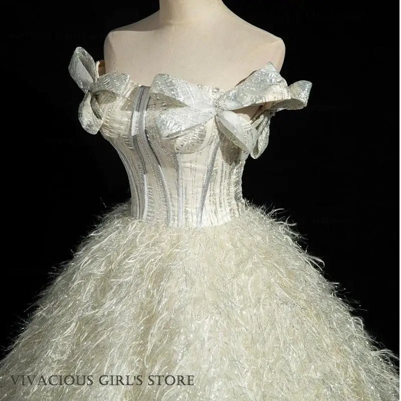 Luxury Fairy Lady Evening Formal Party Dress Elegant Princess Puffy Skirt Prom Dress Bar Mitzvah Birthday Banquet Dress Vestidos