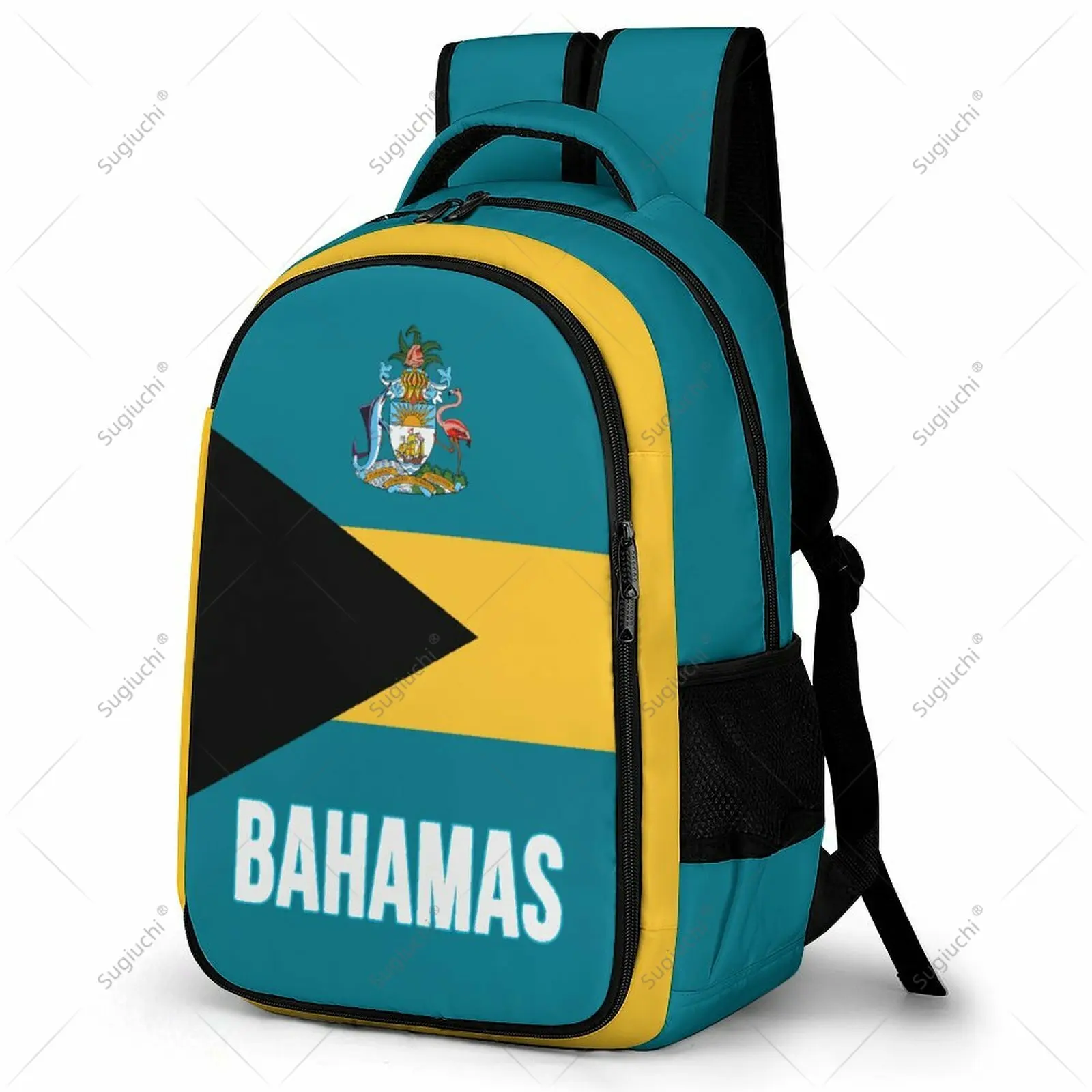 

Backpack Bahamas Flag Student Schoolbag Smart Business Travel Leisure Backpack Laptop Back Pack Office Work Bag