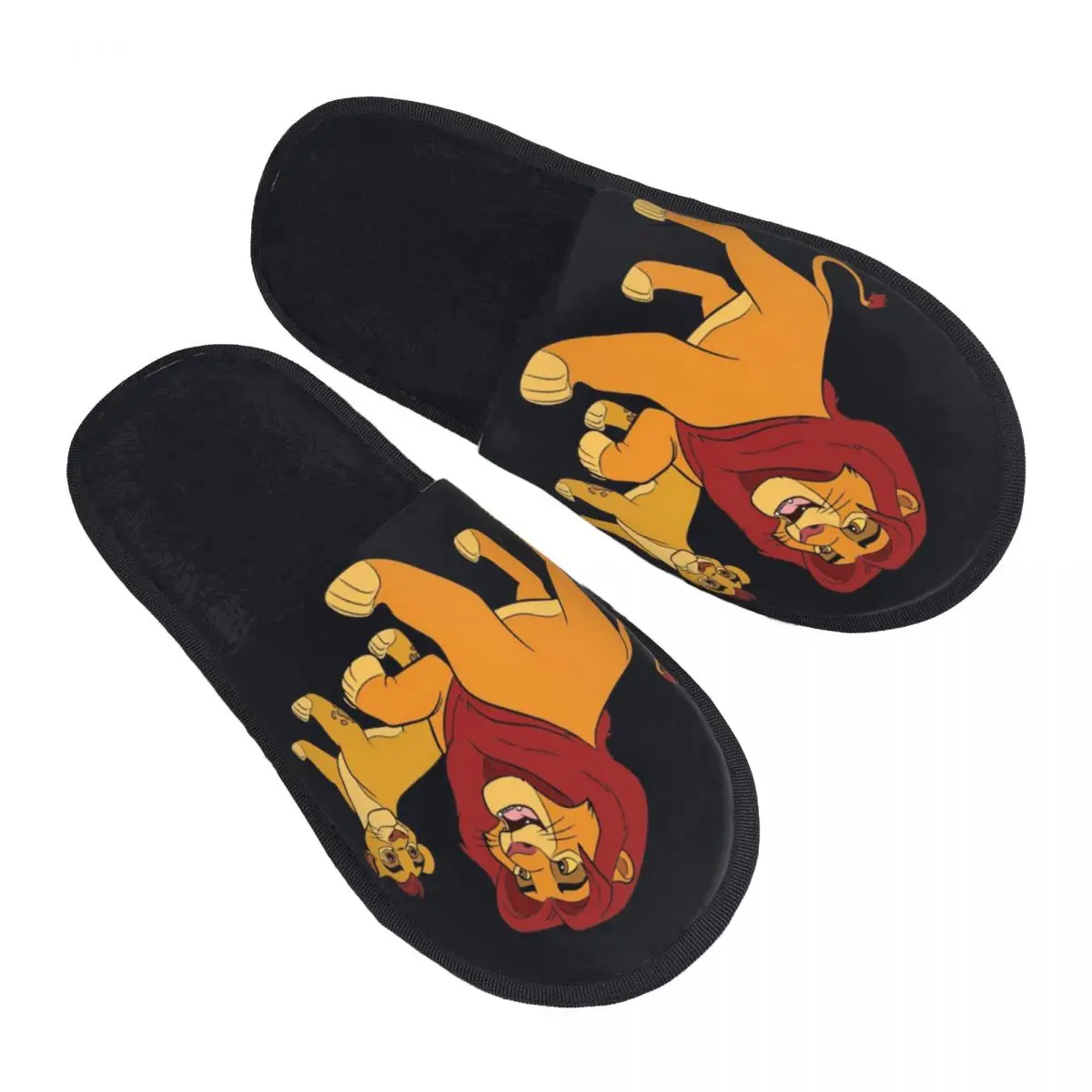 

Custom The Lion King Cartoon Soft Memory Foam House Slippers Women Comfy Warm Anti-Skid Slipper