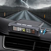 K01 TPMS Solar Sensor Intelligence Wireless Tire Pressure Monitoring System Auto Security Alarm Device With 4 Sensors 2