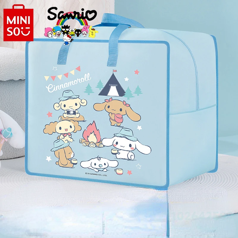 MINISO Home Storage Bag Fashionable and High Quality Women's Multi Functional Handbag Cartoon Large Capacity Moving Luggage Bag