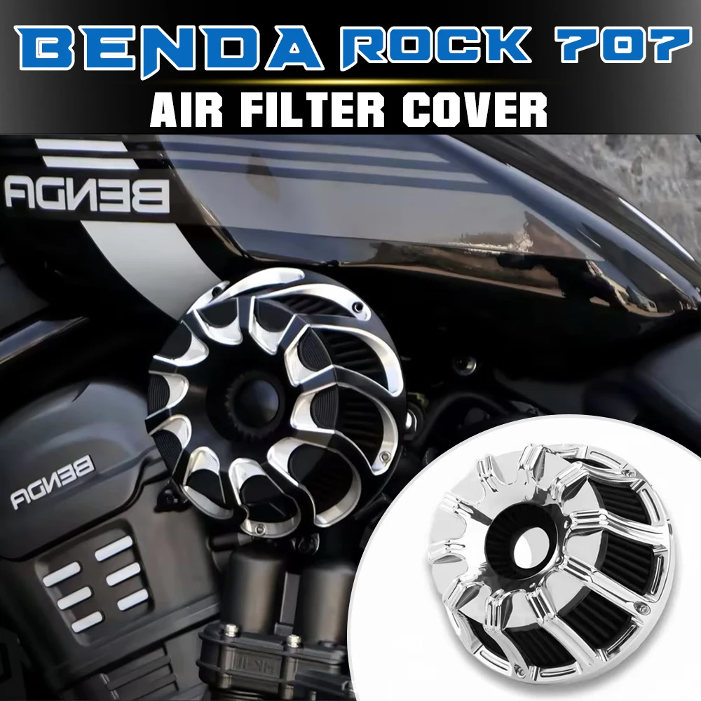 

For BENDA ROCK 707 modified right side retro vortex air filter, engine trim accessories