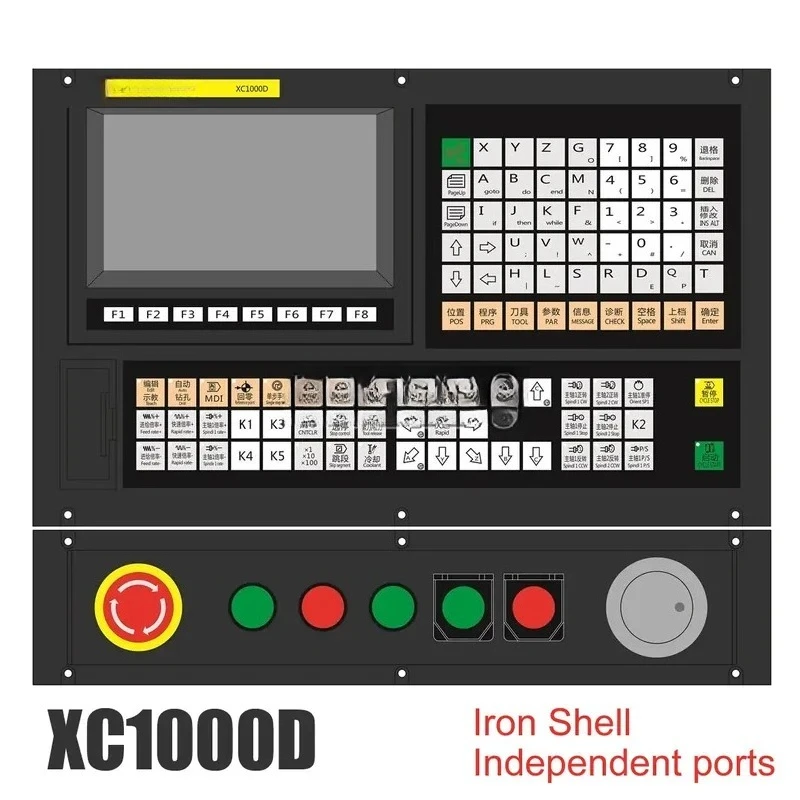 XC1000D 3~6 Axis USB CNC Control System Controller Support G-code Offline Engraving Milling Tapping Drilling
