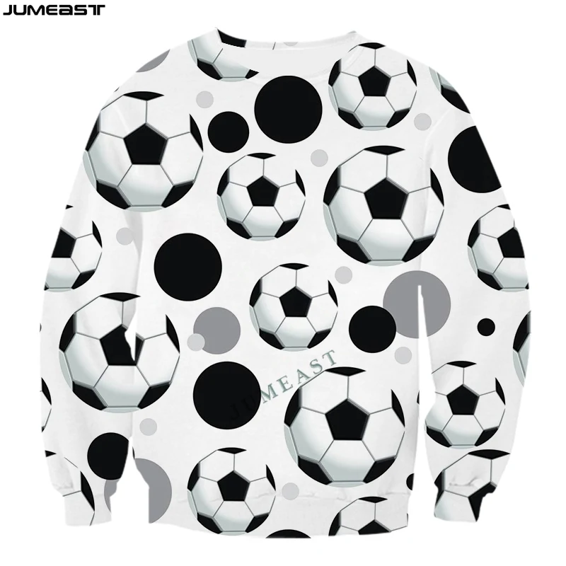 

Jumeast Y2k Men Women 3D Printed Sweatshirt Sports Balls Hip Hop Long Sleeve Fashion T Shirt Sport Pullover Tops Tees