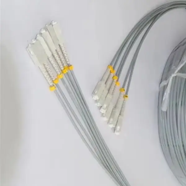 Armored fiber patchcord 6 core 60-120m OM1 OM2 MM 100m80m 6C SC LC FC ST APC multimode 6 fibers optical jumper cable ftth elink