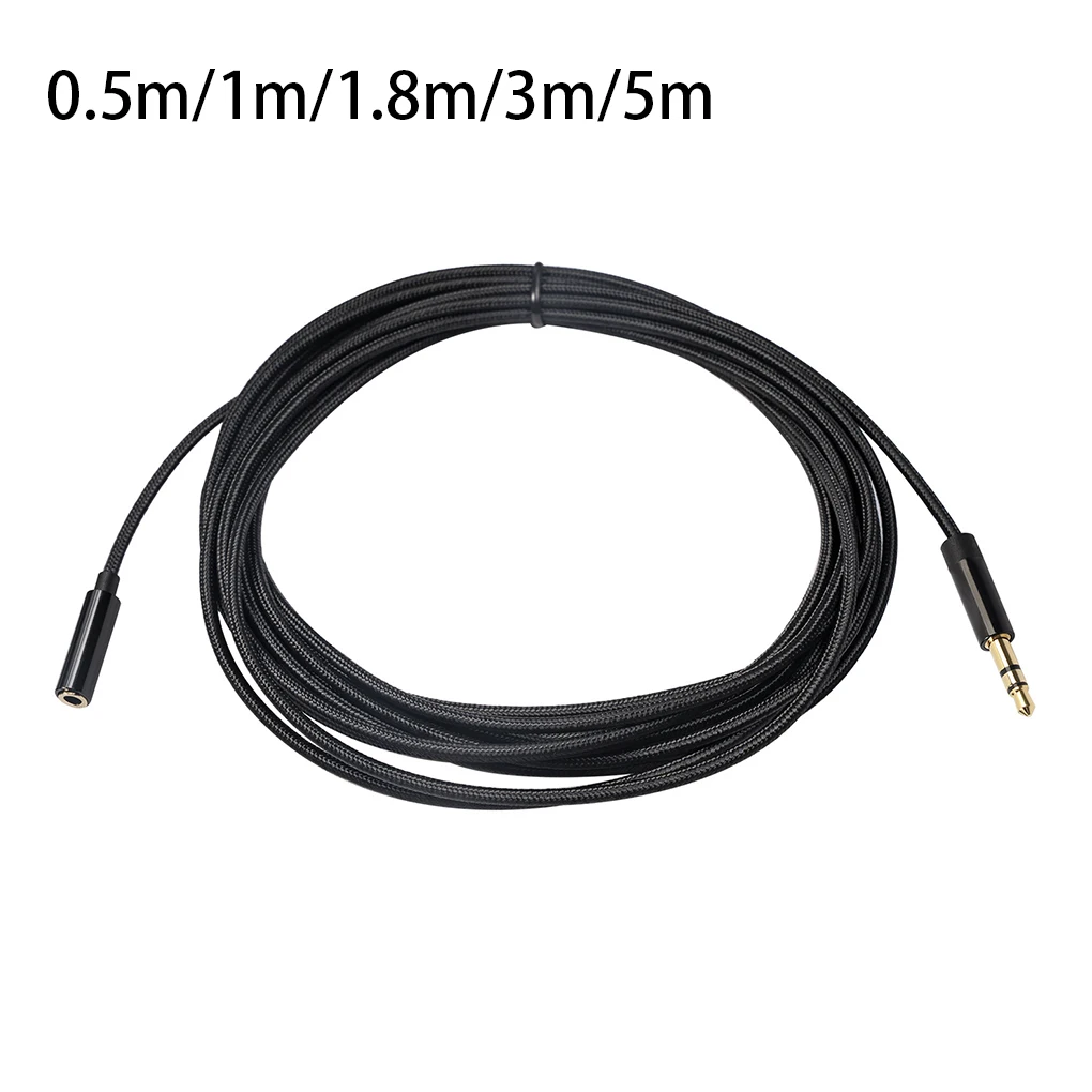 Computer Tablet Portable Audio Extension Cable DVD TPE 3 5mm Male to Female Adapter Cord Converter Sound Equipment