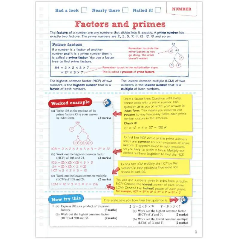 Podręcznik do przygotowywania na egzamin Pearson REVISE AQA GCSE Maths Higher z ćwiczeniami online i wideo, dla egzaminów na rok 2025 i 2026.