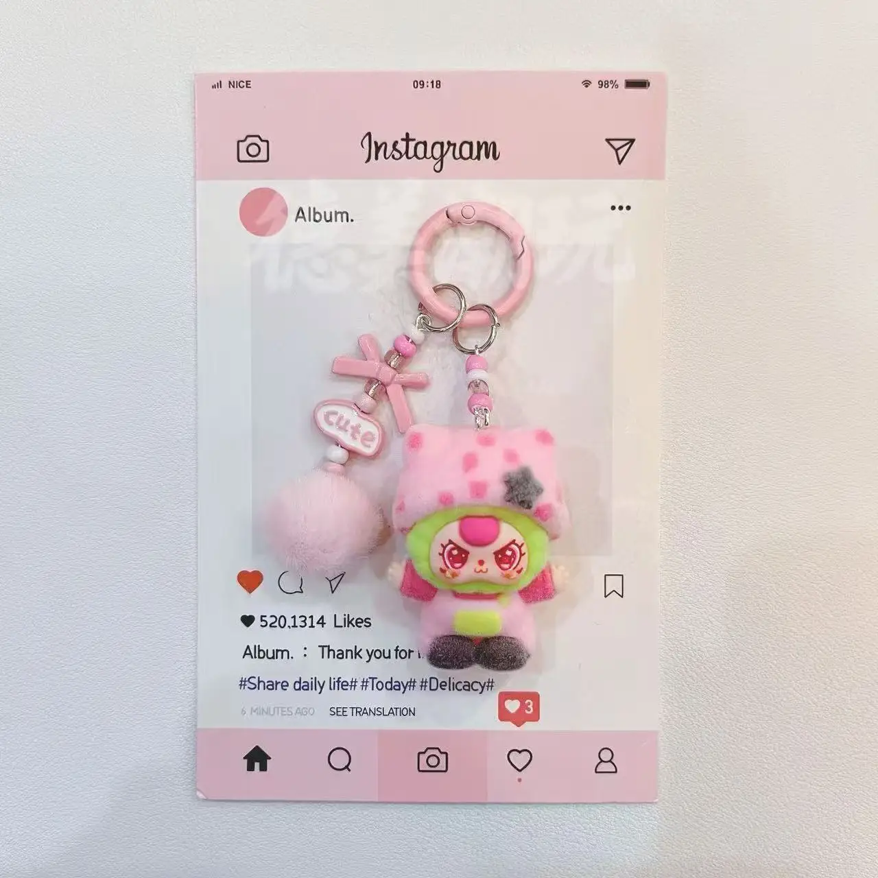 حقيبة قلادة كرتونية للأطفال بعمر ثلاث سنوات بنمط جديد، دمية صغيرة لطيفة، سلسلة مفاتيح للمراهقين، إكسسوار للطلاب، هدية لأفضل صديق