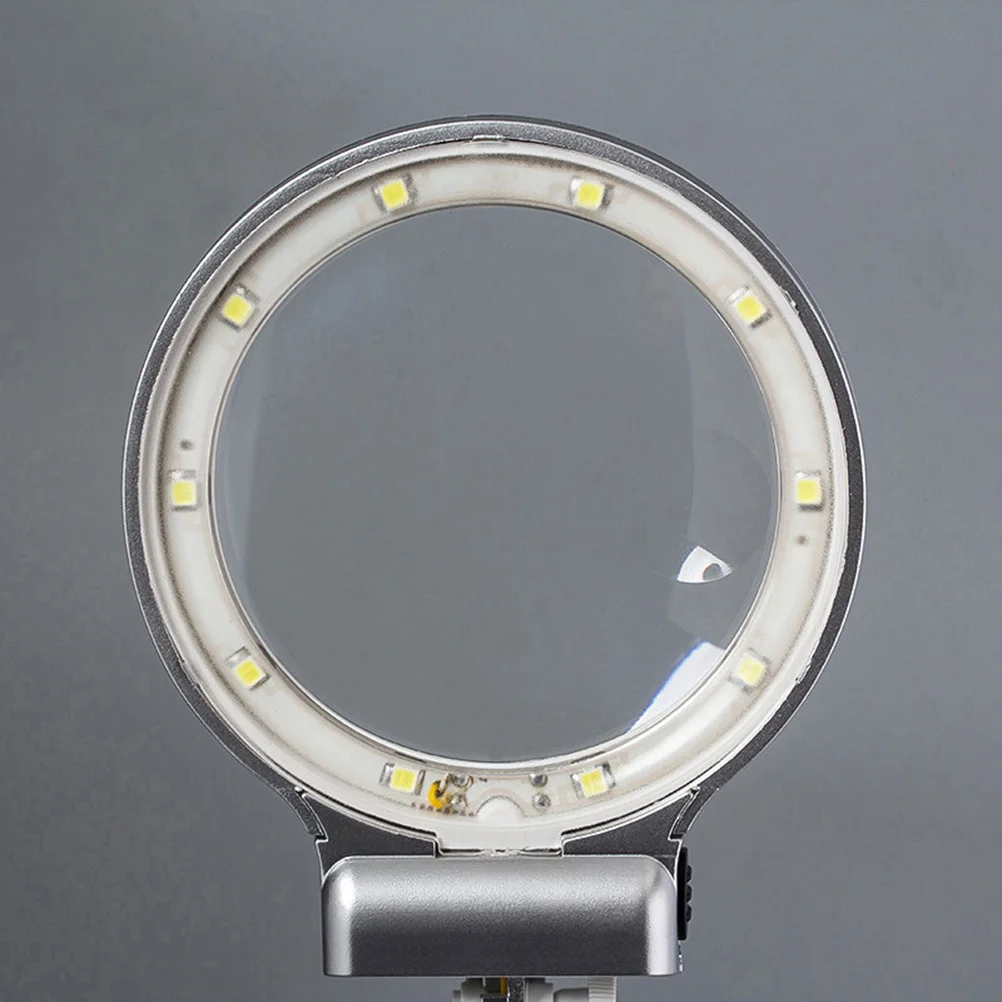 Electronic Energy Saving LED Desktop Magnifier Lamp Adjustable Angle High Brightness Environmental