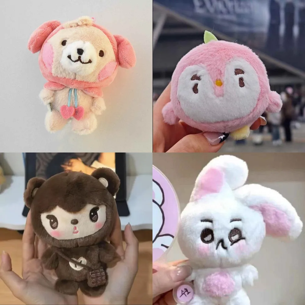 Venta al por mayor: Llavero de peluche suave Kawaii de Suho Sehun D.O. y Kai Chanyeol, con diseños de conejo, oso y perro, para decoración de bolsos de fans