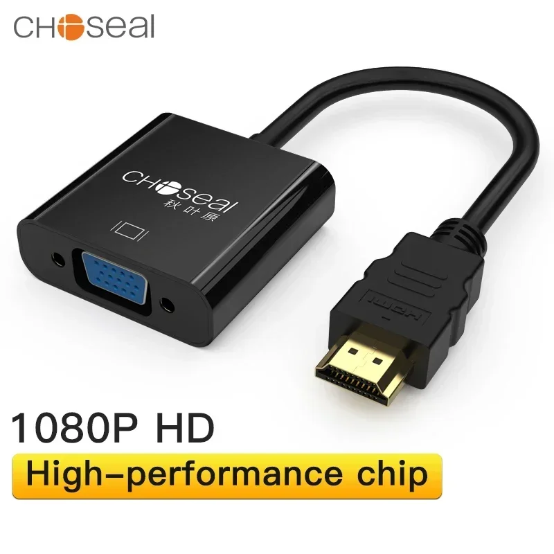 CHOSEAL HDMI to VGA Adapter Male to Female Converter 1080P For Laptop Monitor Projector