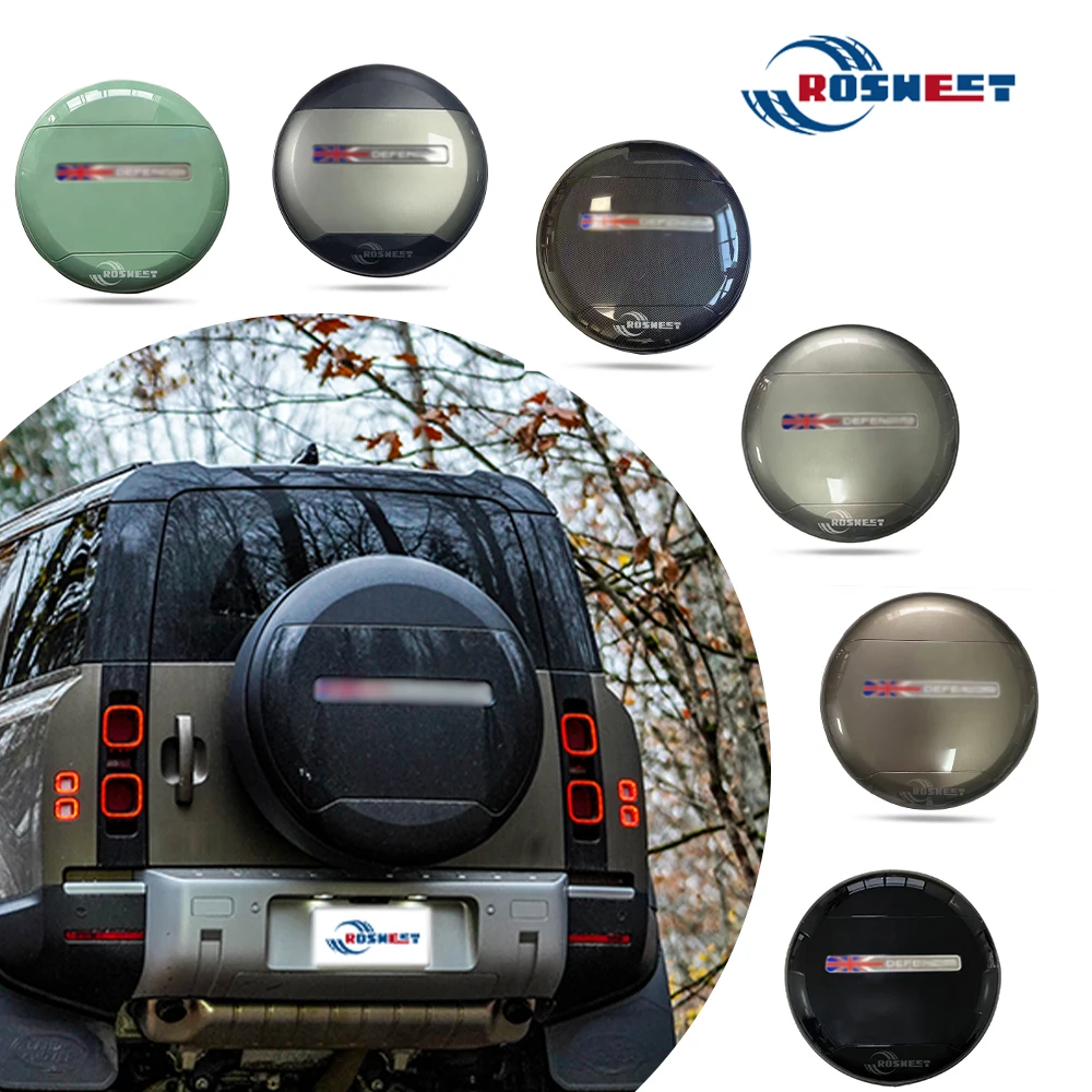 New ABS Wheel Protective Cover For Land Rover Defender L663 90 110 130 2020-2024 Car Rear Spare Tire Cover Car Accessories