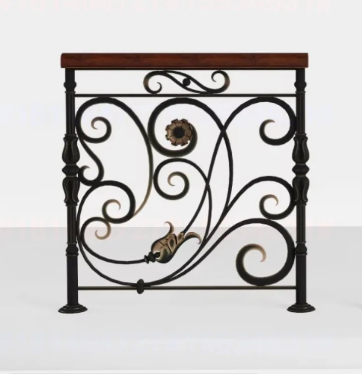 Luxury Wrought Iron Railing Balcony Railing Staircase Balustrades Design